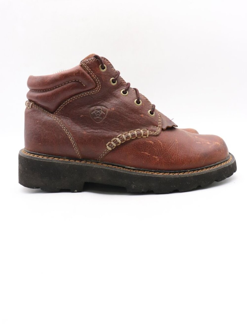 Ariat Canyon II Womens 8.5 B Dark Brown Leather LaceUp Ankle Work Boots 10001254